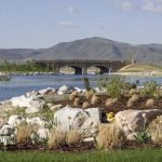 Bridge Over Oquirrh Lake in Daybreak