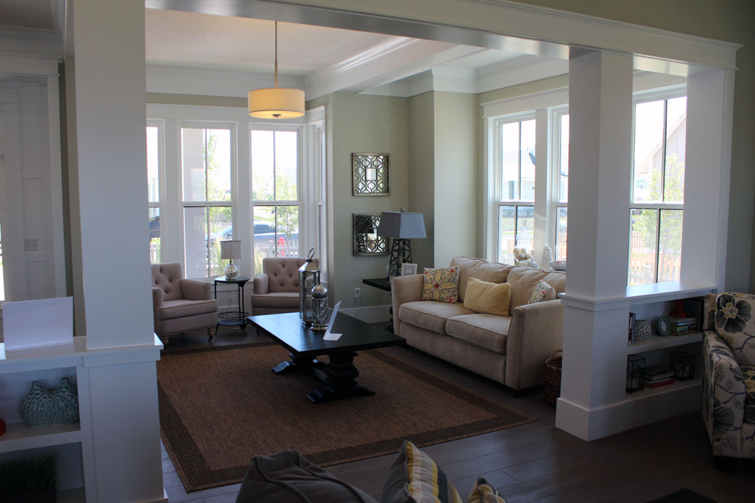 Living Area in the Veranda Model Home