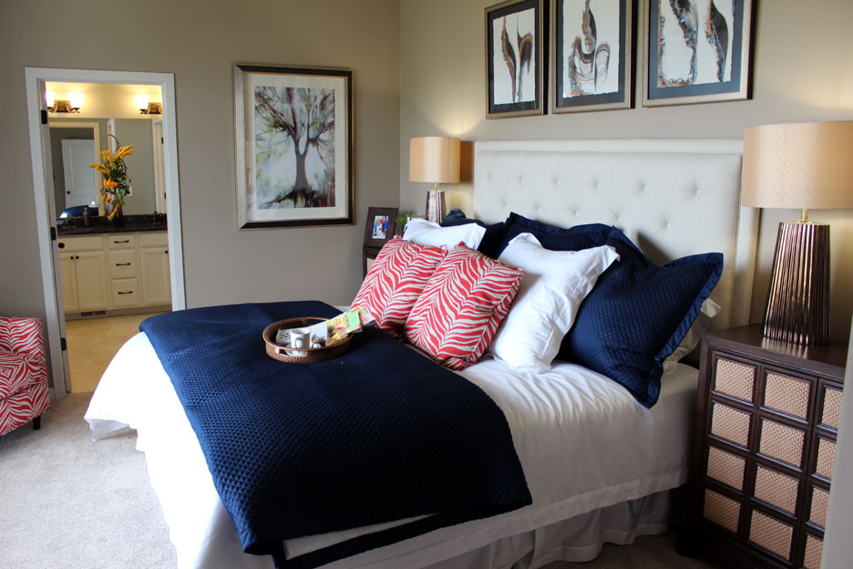 Master Bedroom in Snowbasin Model Home