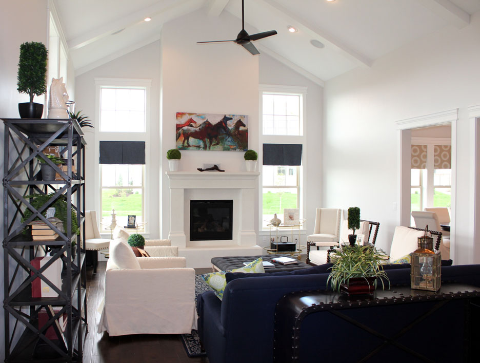 Living Area in Clearwater Model by Destination Homes