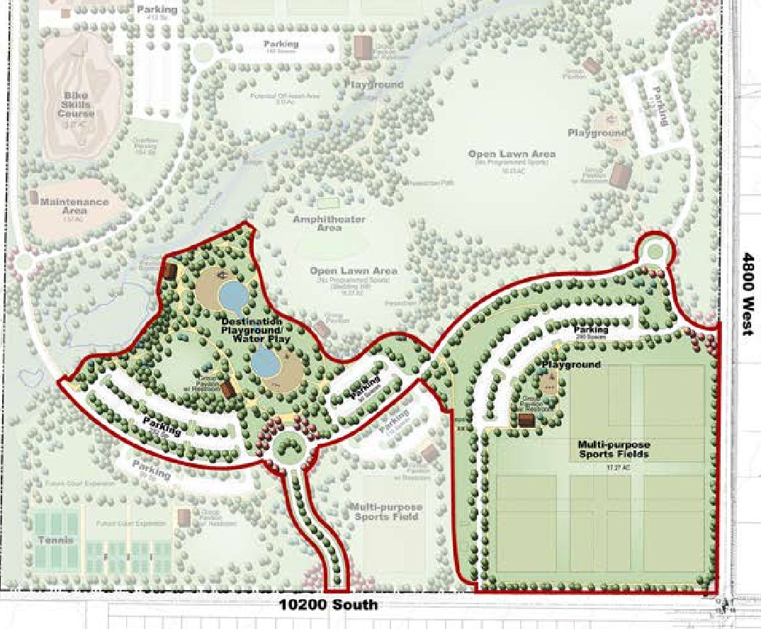 Plan of Welby Park South Jordan