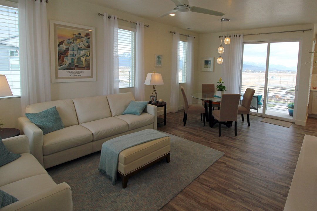 Living Area in Verona Model by Sego Homes