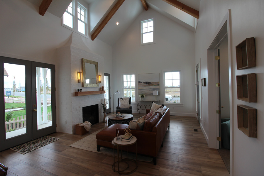 Living Area in The Harbor - Island Cottages by Rainey Homes