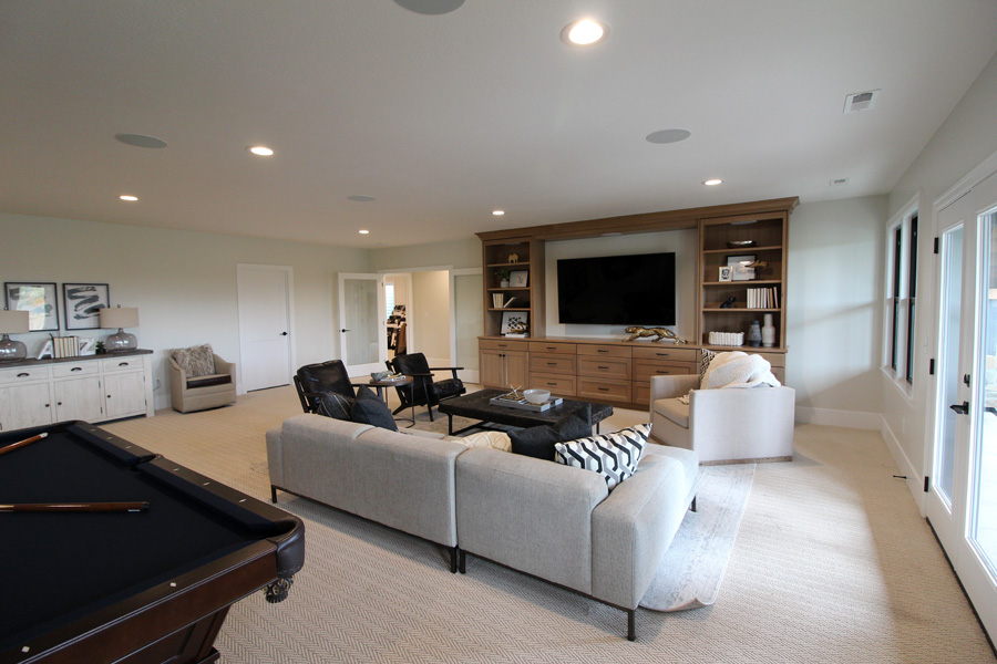 The Reunion Basement - Island Estates by Rainey Homes