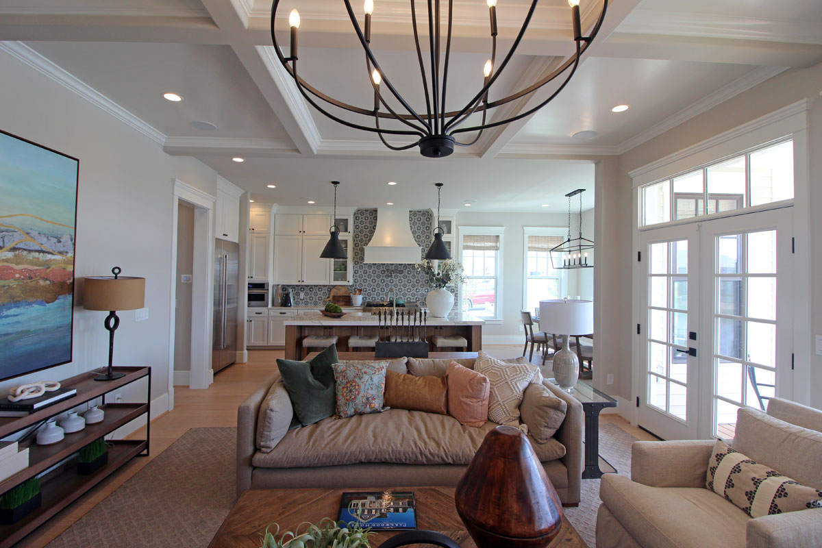 Living Area of The Southampton model by Parkwood Homes Daybreak