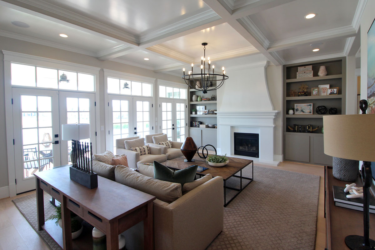 Living Room of The Southampton model by Parkwood Homes Daybreak