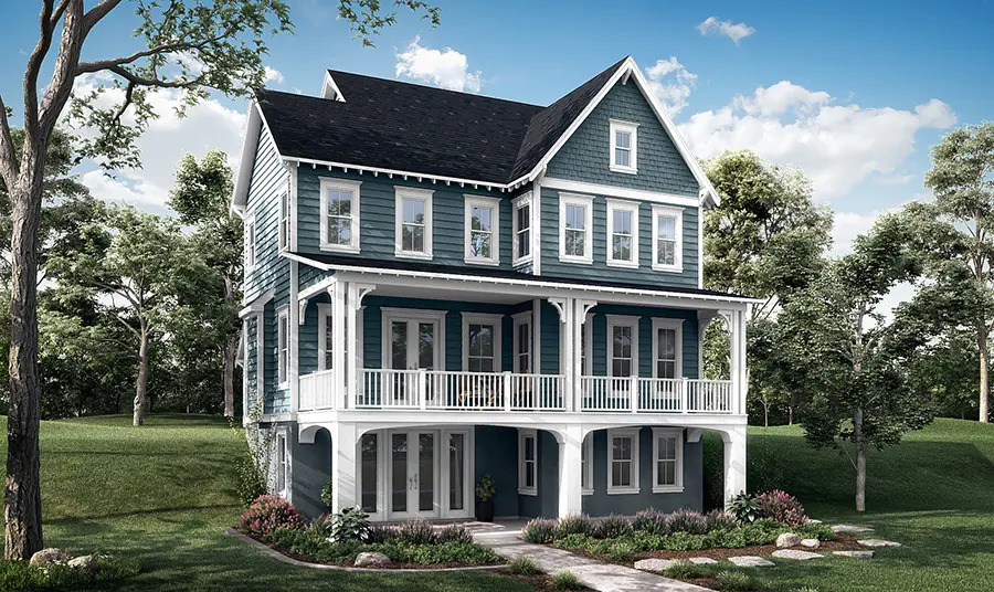 The Asheville Lakefront- Island Cottages by Parkwood Homes