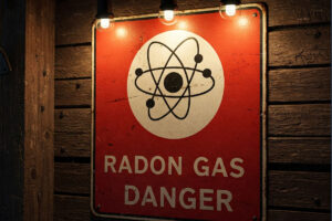 Radon Gas Danger Sign